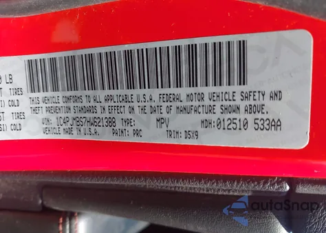 2017 Jeep Cherokee Trailhawk 4X4 from USA, damaged, VIN 1C4PJMBS7HW621388